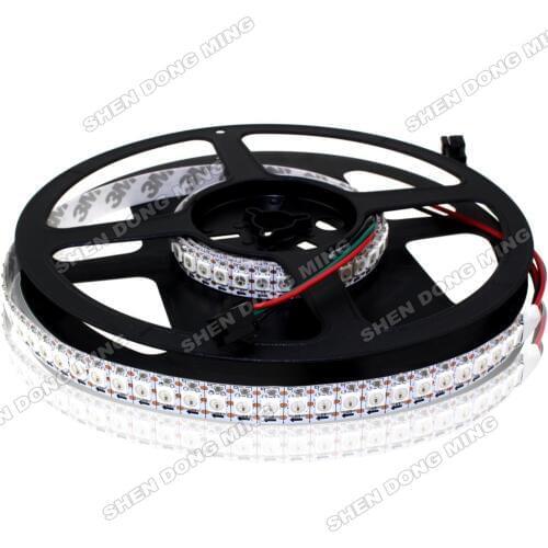 Free Shipping 5050SMD RGB LED Strip 5V 144LEDs/M 144IC/M Digital Magic Color Non-waterproof 2M WS2812B LED Strip