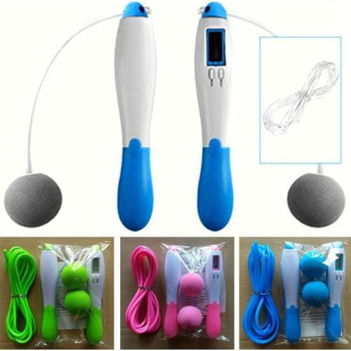 Electronic Wireless Rope Skipping Digital Calorie Counter Jump Ropes Sport Skipping Ropes Workout Adjustable Skipping Ropes Calo
