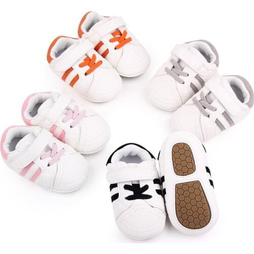 Newborn Baby Boys Shoes Pre-Walker Soft Sole Pram Shoes Baby Shoes Spring/Autumn Canvas Sneakers Bebes Trainers Casual Shoes