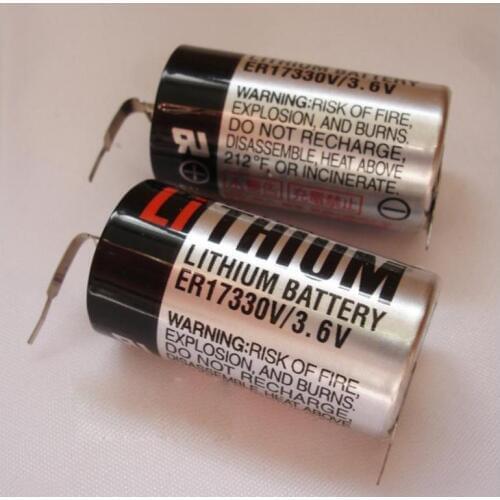 HOT NEW ER17330V/3.6V ER17330V ER17330 3.6V lithium battery ER17330V3.6V PLC control lithium Li-ion battery leg foot feet