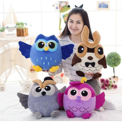 Cartoon Blue Grey Purple Owl Stuffed Creative Children Kids Baby Birthday Kawaii Home Shop Deco Doll Toy Kids Gift