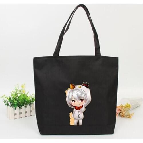 Mystic Messenger Shopping Bag Canvas Handbag Student Shoulder Bag Cotton Women Shopping Bag Environmental Customized Simple Bag