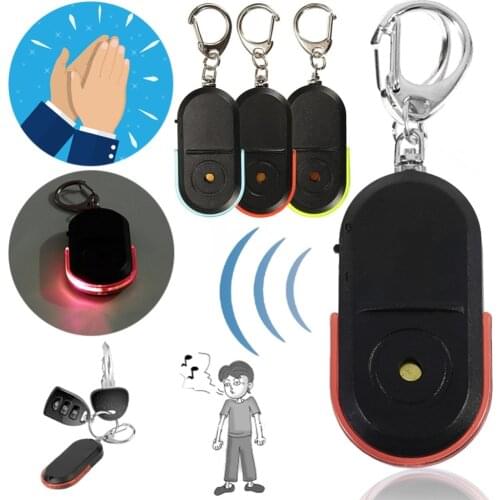 Newest Smart Wireless Anti-Lost Alarm Key Finder Locator Keychain Whistle Sound LED Light Things Tracker Anti-Lost Device