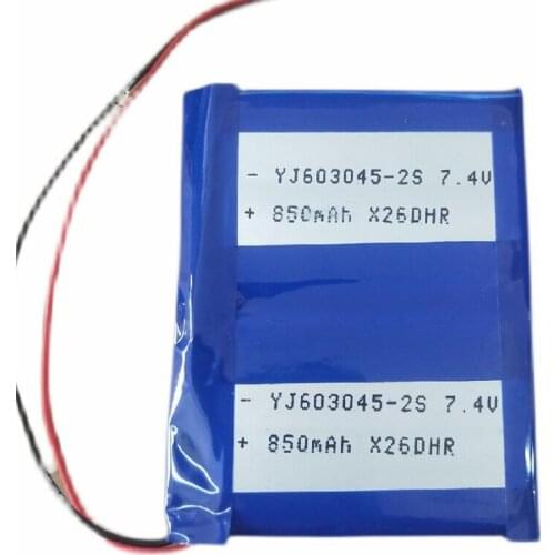 Limited Stock Retail 850mAh 7.4V YJ603045-2S Rechargeable Battery Size:47*60*6mm High Quality