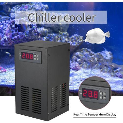 35L 70W Aquarium Chiller Cooling System LCD Semiconductor Refrigeration Water Chiller Fish Tank Equipment Aquarium Chiller