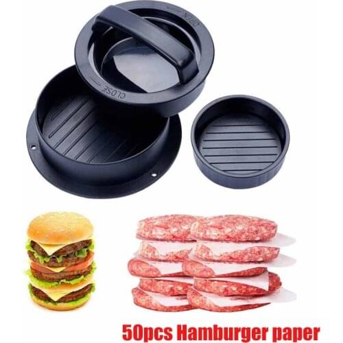 Hamburger Meat Press Maker Round Shape Non-Stick Chef Cutlets Hamburger Meat Beef Grill Pie Press Mould Maker Kitchen Supplies