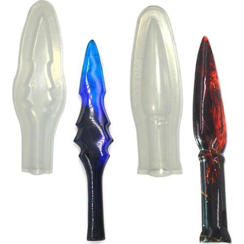 Transparent Silicone Mould Dried Flower Resin Decorative Craft DIY Dagger sword Mold epoxy resin molds for jewelry