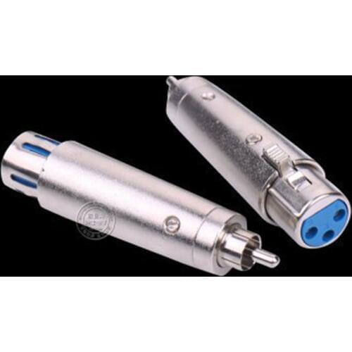 Common 3 Pin XLR Female Plug To Male RCA Phono Socket Mic Cable Mixer Audio Adapter