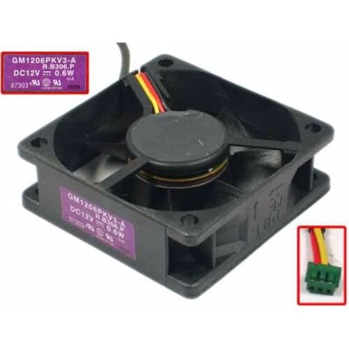 SUNON GM1206PKV3-A R.B306.P DC 12V 0.6W 3-wire 60x60x20mm Server Cooling Fan