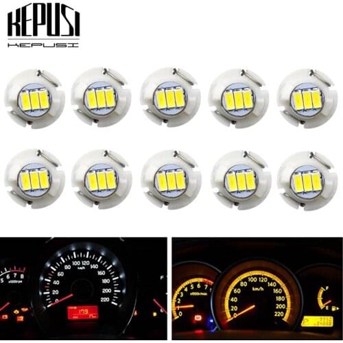 10x Led Neo Wedge T4.2 Switch Radio Dash Indicator Light A/C Climate Heater Control Bulbs For Camry Corolla Tacoma Matrix