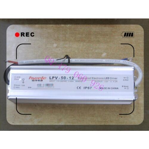 [ZOB] RONGLAN waterproof switching power supply 12V4.2A LPV-50-12 50W --5pcs/lot