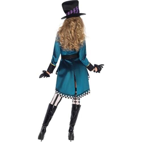 New Halloween Women Magician Cosplay Costume Girls Princess Quess Magic Cosplay Female Coat
