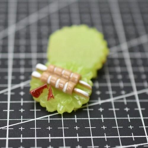 1pcs/lot resin flat back simulation food street kebab 26mm Cabochons Hair Bow Center Card Frame Making Craft DIY