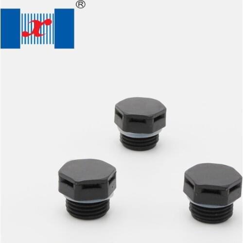 100 pcs/bag Black M12*1.5 Nylon Air Vent Plug IP68 Plastic Breathable Valve for LED Lighting