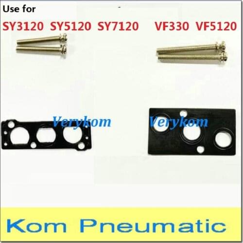 10X Pneumatic Airtac Manifold Base Metal Block Cover Blind Plate End Cap Seal Plug Gasket P-200M 200MR2 For 3V210-08 3V210 08