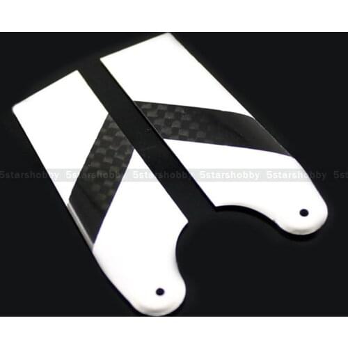 2 Pairs Tarot Carbon Fiber Tail Rotor Blade 68mm for Trex 450L 480 Helicoper