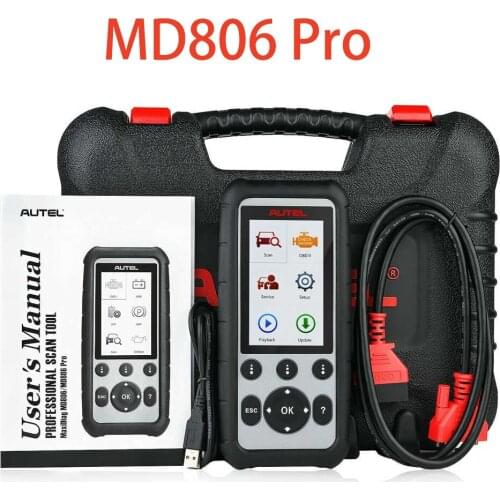 Autel MD806 Pro Obd2 Scanner Diagnostic Tool Full System Diagnoses EPB/Oil Reset/BMS DPF Upgraded Version of MD806 MD808 MD802