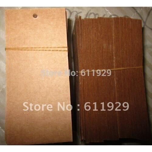 Free shipping Blank kraft paper Tag/350g paper clothing tag widely used for Jeans/garment labels/brand printing 200 pcs a lot