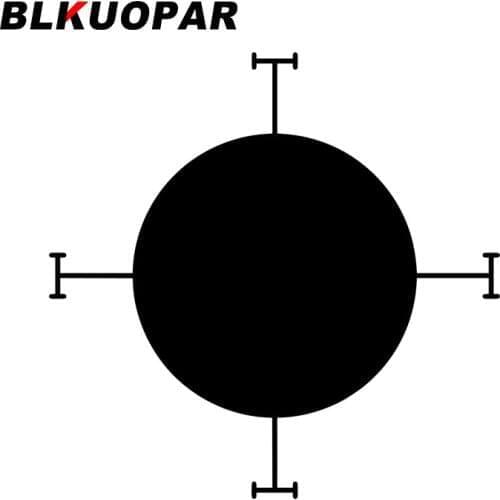 BLKUOPAR for Shot Target Lock Weapon Car Stickers Simple Graffiti Decals Die Cut Car Accessories Scratch-Proof Helmet Decor
