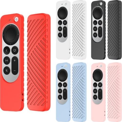 Control Cover Case Remote Silicone Silky-Soft Anti-Slip Shockproof Full Body Protective for A-pple TV 4K Siri Alexa Sonoff