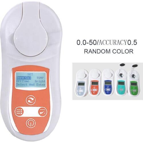 Digital Brix Refractometer Sugar Testing Meter 0-53% Temperature Compensation