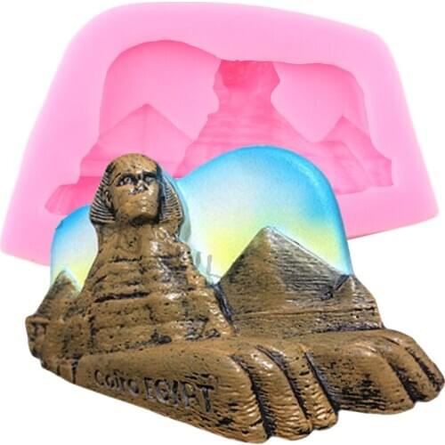 Egyptian Pyramids Silicone Mold Candy Polymer Clay Fondant Mould DIY Baking Chocolate Gumpaste Molds Cake Decorating Tools