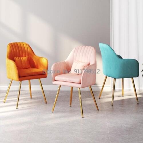 Makeup chair net red ins chair Nordic simple dressing chair nail chair princess backrest dining chair light luxury desk chair