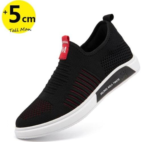 Elevator Shoes Men Sneakers Height Shoes Height Increasing Shoes Heightening Shoes Mesh Shoes Fashion Sport Shoes Tall Shoes