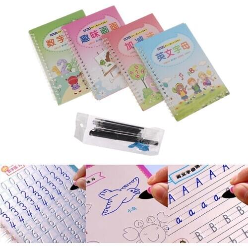 Magic Calligraphy That Can Be Reused Handwriting Copybook Set for Kid Calligraphic Letter Writing Art Supplies