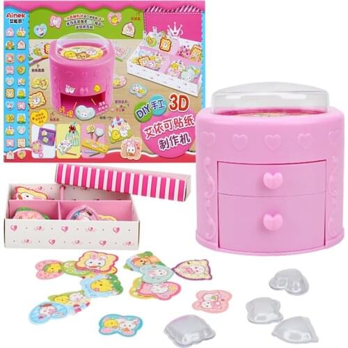 Japan creative handmade DIY sticker making machine fun toys