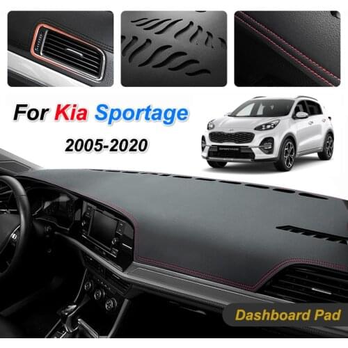 Slip Mat Car Accessories Dashboard Cover Pad Sunshade Dashmat Carpet for Kia Sportage 2005-2020 Front Windshield