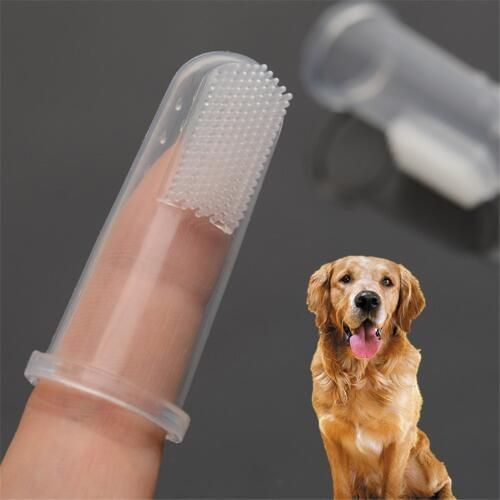 2020 New Super Soft Pet Finger Toothbrush Teddy Dog Brush Addition Bad Breath Tartar Teeth Care Dog Cat Cleaning Supplies