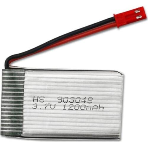 New 3.7V 1200mAh 903048 Lipo Battery with JST plug for Remote Control Helicopter Car Toys RC Quadcopter Toys Accessories