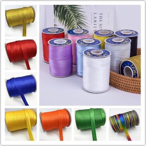 New5yard 15mm Cheongsam Welt Trimming Color-dined Fabric with Trimming Folding Edging Ironing Free Cloth DIY Garment Accessories