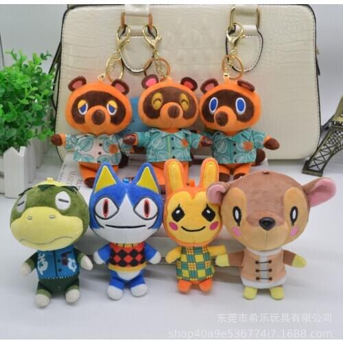New arrival Tom Nook Plush Toys Dolls Timmy Tommy Animal Crossing Plush Toy Cartoon Doll KK isabelle plush toys Key Ring