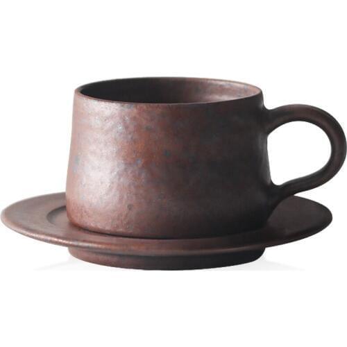 Luxury Coffee Cup and Saucer Set Porcelain Tea Cup and Saucer Set European Ceramic Tea Stoneware Xicaras Royal Cup Set AB50BZ