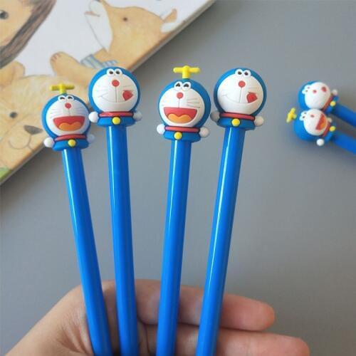 1 pcs creative cute cartoon tinker cat neutral pen Doraemon pupils black pens