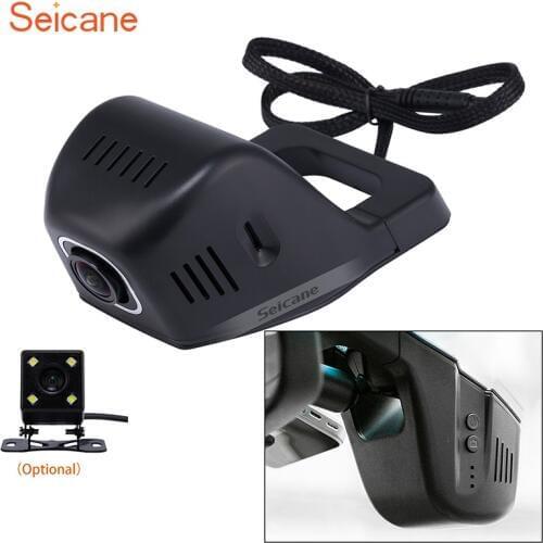 Seicane Universal Hidden HD 170 Degree Wide Angle Car Video Recorder WIFI GPS Trajectory Parking Monitoring with rear camera