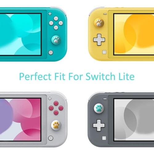 Portable Silicone Thumb Grips Kitten Paw Joystick Caps Game Entertainment Accessories for Nintendo Switch NS Lite