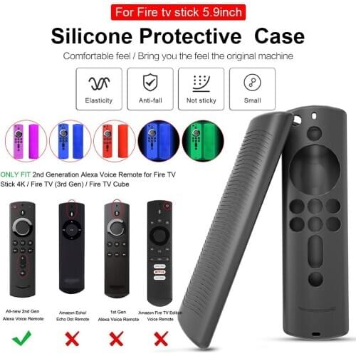 Remote Control Luminous Anti-lost Silicone Case For Fire TV Stick 4K / Fire TV (3rd Generation) / Fire TV Cube