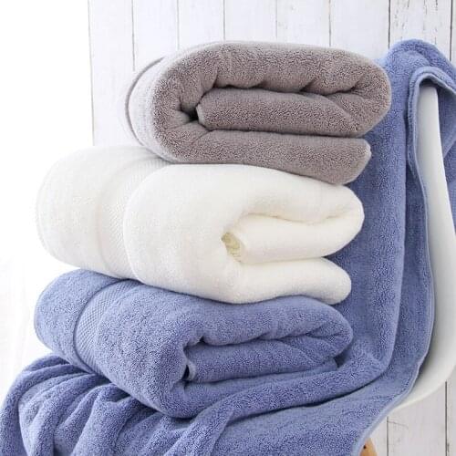 Comfortable, breathable, absorbent and not easy to drop wool bath towel pure cotton bath towel 80*160 800g