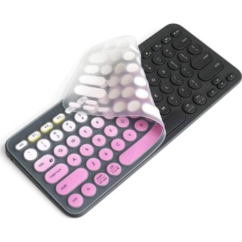 Ultra Thin Silicone Laptop Keyboard Cover Skin Protector for Logitech K380 Keyboard Film Cover Protective Film Case for Logitech