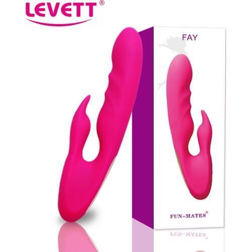 LEVETT Rabbit Vibrators For Women Dildos Sex Toys G Spot Clitoris Stimulate Vagina Wand Massager Adult vibrador Erotic Sexshop