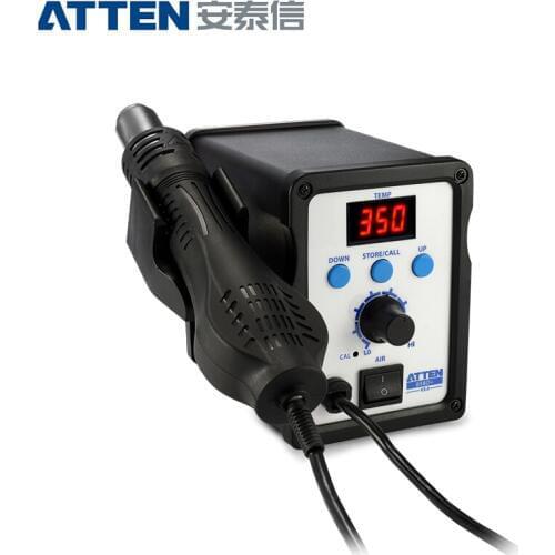 ATTEN AT858D+ 700W 220V 500Degree Hot Air Rework Station Thermoregul LED Heat Gun Blow Dryer for BGA IC Desoldering Tool