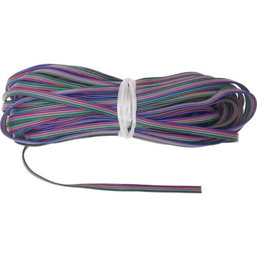1m 2m 5m 4 Color 22AWG 4pin RGB Cable Extension PVC Insulated Wire Cable LED Connector for 5050/3528 Light Strip/Module etc