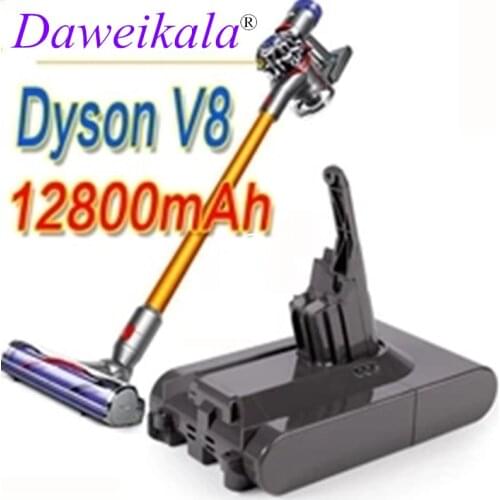 12800mAh 21.6V Battery For Dyson V8 Battery for Dyson V8 Absolute /Fluffy/Animal Li-ion Vacuum Cleaner rechargeable Battery