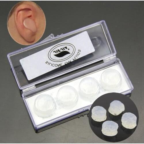 4Pcs Swimming Silicone Earplugs Soft Comfortable Sleep Noise Reducing New