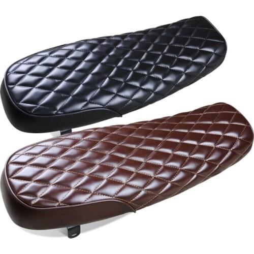 640mm Universal High Quality Vintage Motorcycle Seat Handwork Classic Motorbike Suture Grid Seat Cushion MASH125 MASH20 MUTT125
