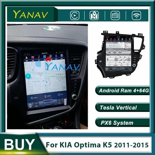 12.9 inch Android WiFi GPS Navigation For-KIA Optima-KIA K5 2011-2015 Vertical Screen car Radio Dvd Player Car Stereo for KIA K5
