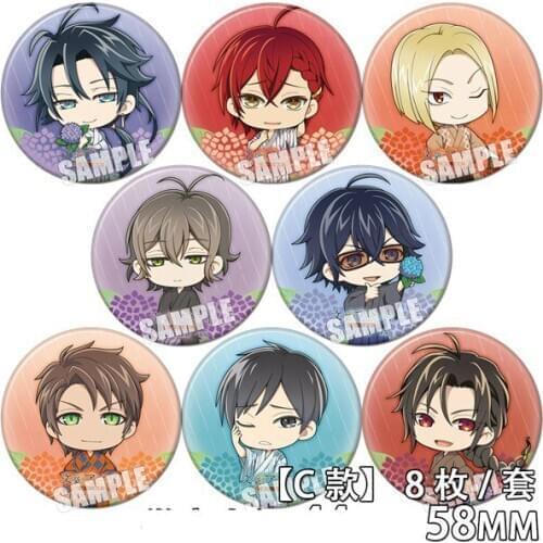 58mm Bungo arukemisuto Brooch Acrylic Brooch Icons on backpack